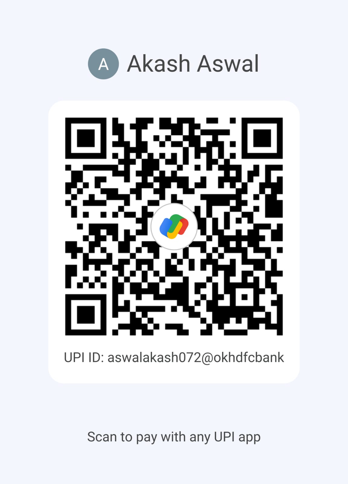QR Code for Payment